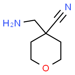 ChemSpider 2D Image | 4-(Aminomethyl)tetrahydro-2H-pyran-4-carbonitrile | C7H12N2O