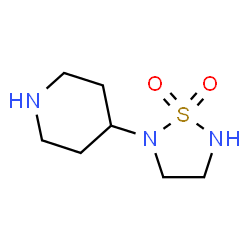 ChemSpider 2D Image | 4-(1,1-Dioxido-1,2,5-thiadiazolidin-2-yl)piperidine | C7H15N3O2S