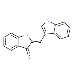 ChemSpider 2D Image | 2-(1H-Indol-3-ylmethylene)-1,2-dihydro-3H-indol-3-one | C17H12N2O
