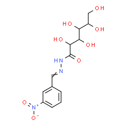 ChemSpider 2D Image | 2,3,4,5,6-Pentahydroxy-N'-(3-nitrobenzylidene)hexanehydrazide | C13H17N3O8