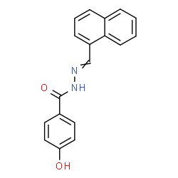 ChemSpider 2D Image | 4-Hydroxy-N'-(1-naphthylmethylene)benzohydrazide | C18H14N2O2