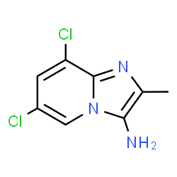 ChemSpider 2D Image | 6,8-Dichloro-2-methylimidazo[1,2-a]pyridin-3-amine | C8H7Cl2N3