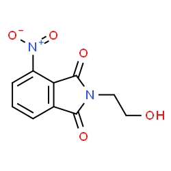 ChemSpider 2D Image | 2-(2-Hydroxyethyl)-4-nitro-1H-isoindole-1,3(2H)-dione | C10H8N2O5