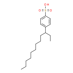ChemSpider 2D Image | 4-(3-Dodecanyl)benzenesulfonic acid | C18H30O3S