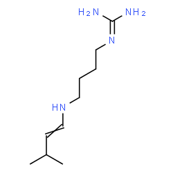 ChemSpider 2D Image | 2-{4-[(3-Methyl-1-buten-1-yl)amino]butyl}guanidine | C10H22N4