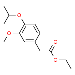ChemSpider 2D Image | Ethyl (4-isopropoxy-3-methoxyphenyl)acetate | C14H20O4
