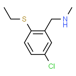 ChemSpider 2D Image | 1-[5-Chloro-2-(ethylsulfanyl)phenyl]-N-methylmethanamine | C10H14ClNS