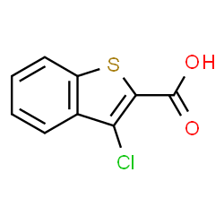ChemSpider 2D Image | 3-Chloro-1-benzothiophene-2-carboxylic acid | C9H5ClO2S