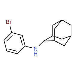 ChemSpider 2D Image | N-(3-Bromophenyl)-2-adamantanamine | C16H20BrN