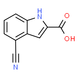 ChemSpider 2D Image | 4-Cyano-1H-indole-2-carboxylic acid | C10H6N2O2