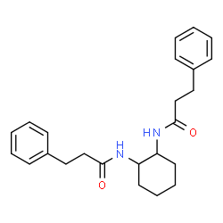 ChemSpider 2D Image | N,N'-1,2-Cyclohexanediylbis(3-phenylpropanamide) | C24H30N2O2