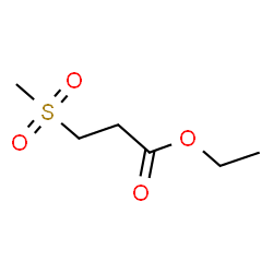 ChemSpider 2D Image | Ethyl 3-(methylsulfonyl)propanoate | C6H12O4S