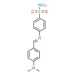 ChemSpider 2D Image | 4-{(E)-[4-(Dimethylamino)benzylidene]amino}benzenesulfonamide | C15H17N3O2S