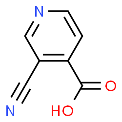 ChemSpider 2D Image | 3-Cyanoisonicotinic acid | C7H4N2O2