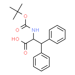 ChemSpider 2D Image | 2-Boc-amino-3,3-diphenyl propionic acid | C20H23NO4