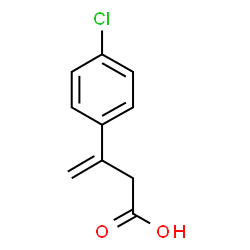 ChemSpider 2D Image | 3-(4-Chlorophenyl)-3-butenoic acid | C10H9ClO2