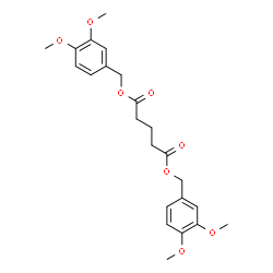 ChemSpider 2D Image | Bis(3,4-dimethoxybenzyl) glutarate | C23H28O8