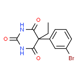 ChemSpider 2D Image | Brophebarbital | C12H11BrN2O3