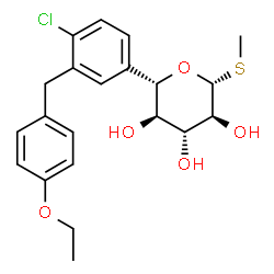 ChemSpider 2D Image | sotagliflozin | C21H25ClO5S