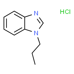 ChemSpider 2D Image | 1-Propyl-1H-benzimidazole hydrochloride (1:1) | C10H13ClN2