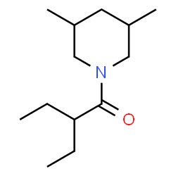 ChemSpider 2D Image | 1-(3,5-Dimethyl-1-piperidinyl)-2-ethyl-1-butanone | C13H25NO