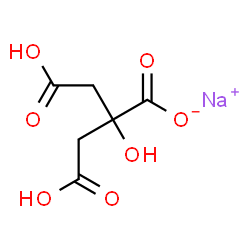 ChemSpider 2D Image | Monosodium citrate | C6H7NaO7