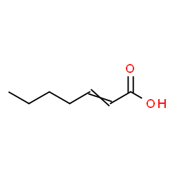 ChemSpider 2D Image | Hept-2-enoic acid | C7H12O2
