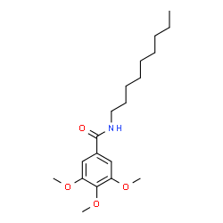 ChemSpider 2D Image | 3,4,5-Trimethoxy-N-nonylbenzamide | C19H31NO4