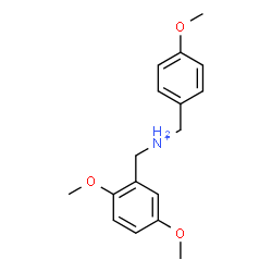 ChemSpider 2D Image | (2,5-Dimethoxyphenyl)-N-(4-methoxybenzyl)methanaminium | C17H22NO3
