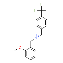 ChemSpider 2D Image | (2-Methoxyphenyl)-N-[4-(trifluoromethyl)benzyl]methanaminium | C16H17F3NO