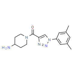 ChemSpider 2D Image | (4-Amino-1-piperidinyl)[1-(3,5-dimethylphenyl)-1H-1,2,3-triazol-4-yl]methanone | C16H21N5O