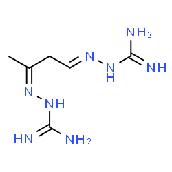 ChemSpider 2D Image | (2Z)-2-[(4E)-4-(Carbamimidoylhydrazono)-2-butanylidene]hydrazinecarboximidamide | C6H14N8