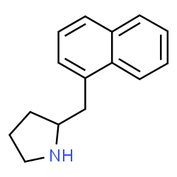 ChemSpider 2D Image | 2-(1-Naphthylmethyl)pyrrolidine | C15H17N
