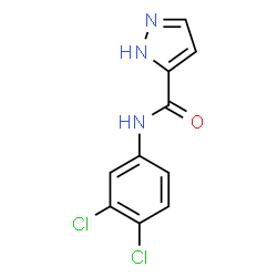 ChemSpider 2D Image | N-(3,4-Dichlorophenyl)-1H-pyrazole-5-carboxamide | C10H7Cl2N3O