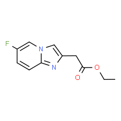 ChemSpider 2D Image | Ethyl (6-fluoroimidazo[1,2-a]pyridin-2-yl)acetate | C11H11FN2O2