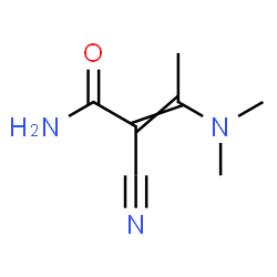 ChemSpider 2D Image | 2-Cyano-3-(dimethylamino)-2-butenamide | C7H11N3O