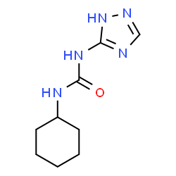 ChemSpider 2D Image | 1-Cyclohexyl-3-(1H-1,2,4-triazol-5-yl)urea | C9H15N5O