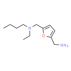 ChemSpider 2D Image | N-{[5-(Aminomethyl)-2-furyl]methyl}-N-ethyl-1-butanamine | C12H22N2O
