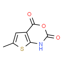 ChemSpider 2D Image | 6-Methyl-2H-thieno[2,3-d][1,3]oxazine-2,4(1H)-dione | C7H5NO3S