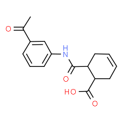 ChemSpider 2D Image | 3'-ACETYL-1,2,3,6-TETRAHYDROPHTHALANILIC ACID | C16H17NO4