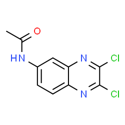 ChemSpider 2D Image | N-(2,3-Dichloro-6-quinoxalinyl)acetamide | C10H7Cl2N3O