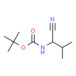 ChemSpider 2D Image | tert-Butyl (1-cyano-2-methylpropyl)carbamate | C10H18N2O2