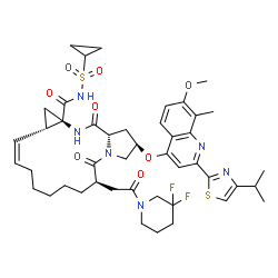 ChemSpider 2D Image | deldeprevir | C45H56F2N6O8S2