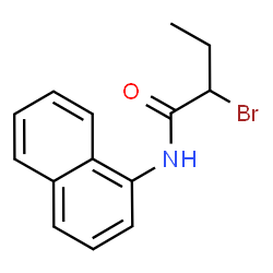 ChemSpider 2D Image | 2-Bromo-N-(1-naphthyl)butanamide | C14H14BrNO