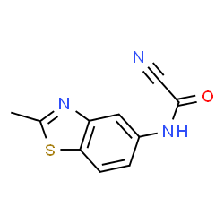 ChemSpider 2D Image | 5-[(Cyanocarbonyl)amino]-2-methyl-1,3-benzothiazole | C10H7N3OS