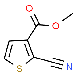 ChemSpider 2D Image | Methyl 2-cyano-3-thiophenecarboxylate | C7H5NO2S