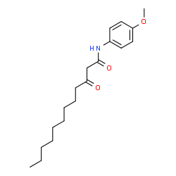 ChemSpider 2D Image | N-(4-Methoxyphenyl)-3-oxododecanamide | C19H29NO3