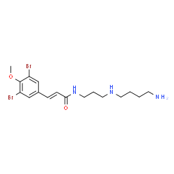 ChemSpider 2D Image | Lanthelliformisamine B | C17H25Br2N3O2