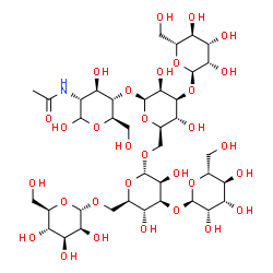 ChemSpider 2D Image | Man5GlcNAc | C38H65NO31