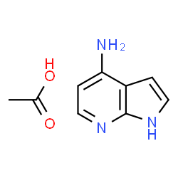 ChemSpider 2D Image | 1H-Pyrrolo[2,3-b]pyridin-4-amine acetate | C9H11N3O2